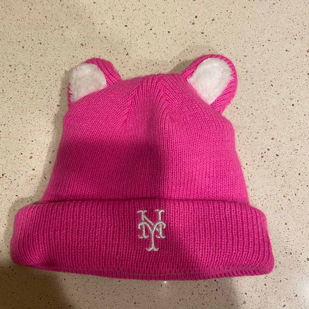 New York Mets winter toddler hat